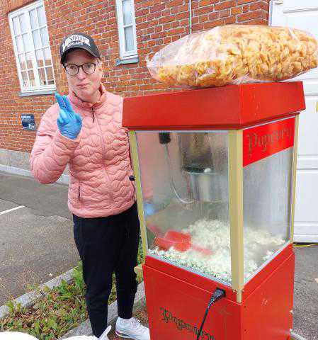 Popcornmaskine til partybus fest